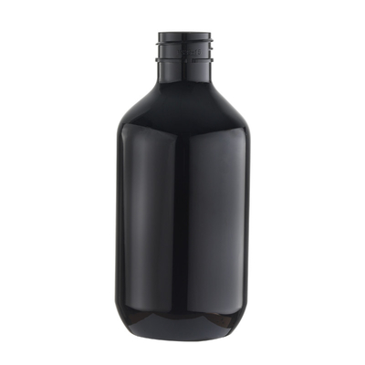 গোলাকার 300ml ডার্ক ব্রাউন শ্যাম্পু পাম্প বোতল খালি রিফিলযোগ্য তরল হ্যান্ড স্যানিটাইজার জীবাণুমুক্তকরণের জন্য